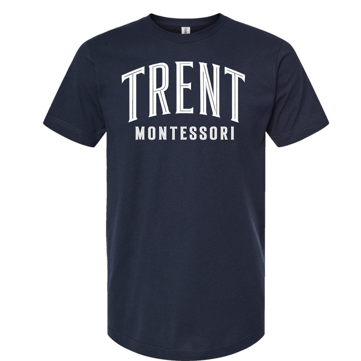 Trent Montessori Arched Distressed Navy T-Shirt/Sweatshirt