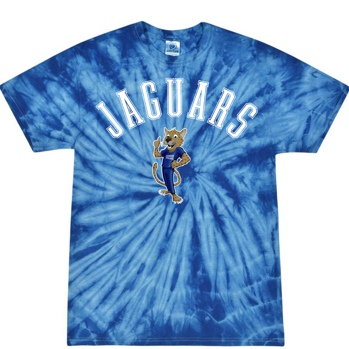 Jaguars Mascot Arched- Tie Dye