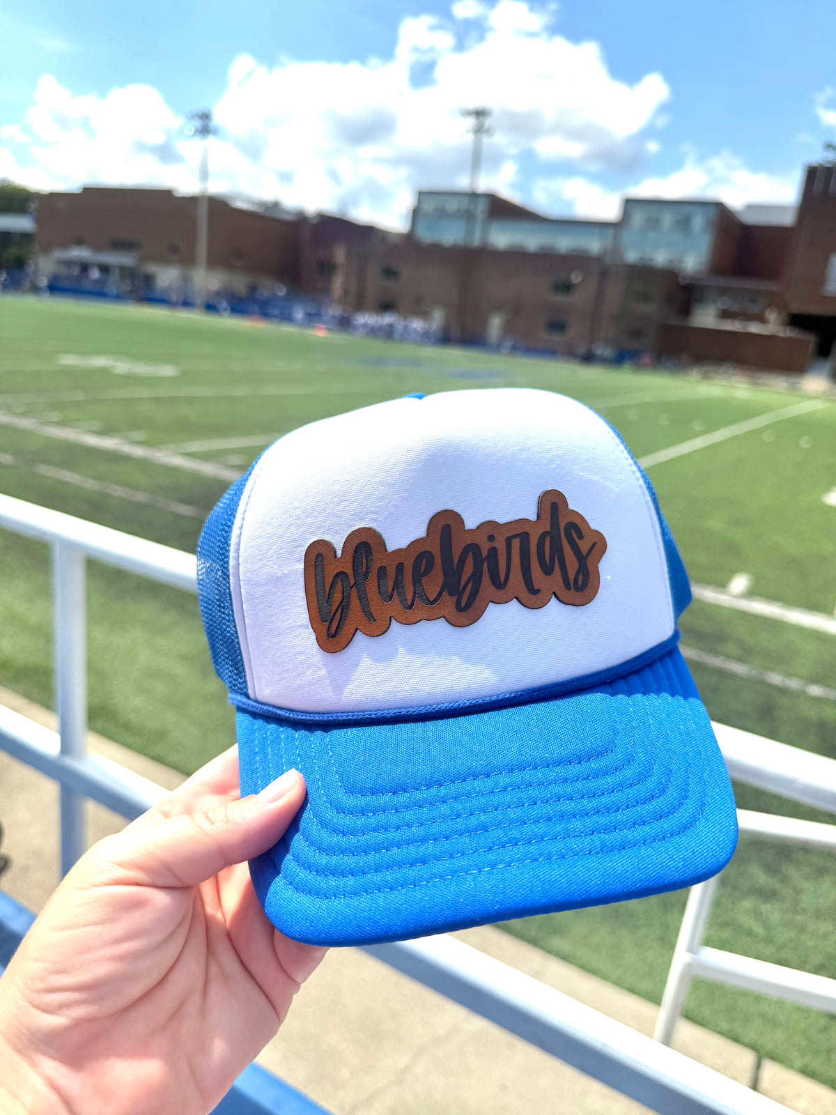 Bluebirds Leather Patch Hat