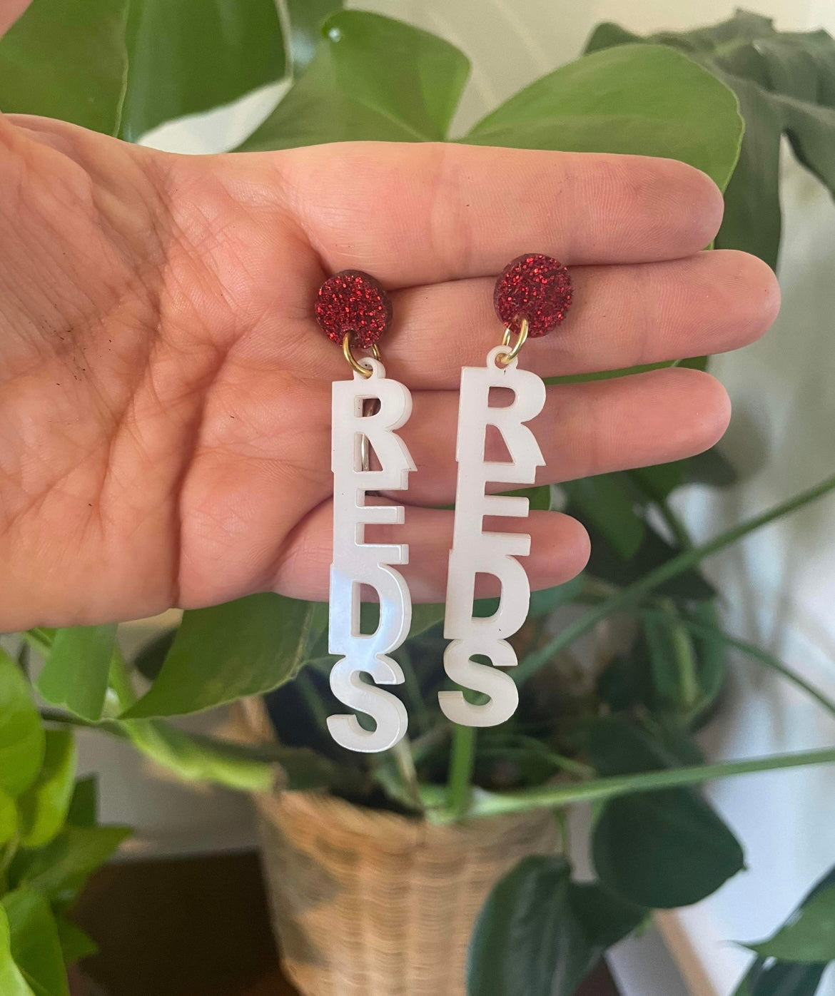 Reds Dangle Earrings