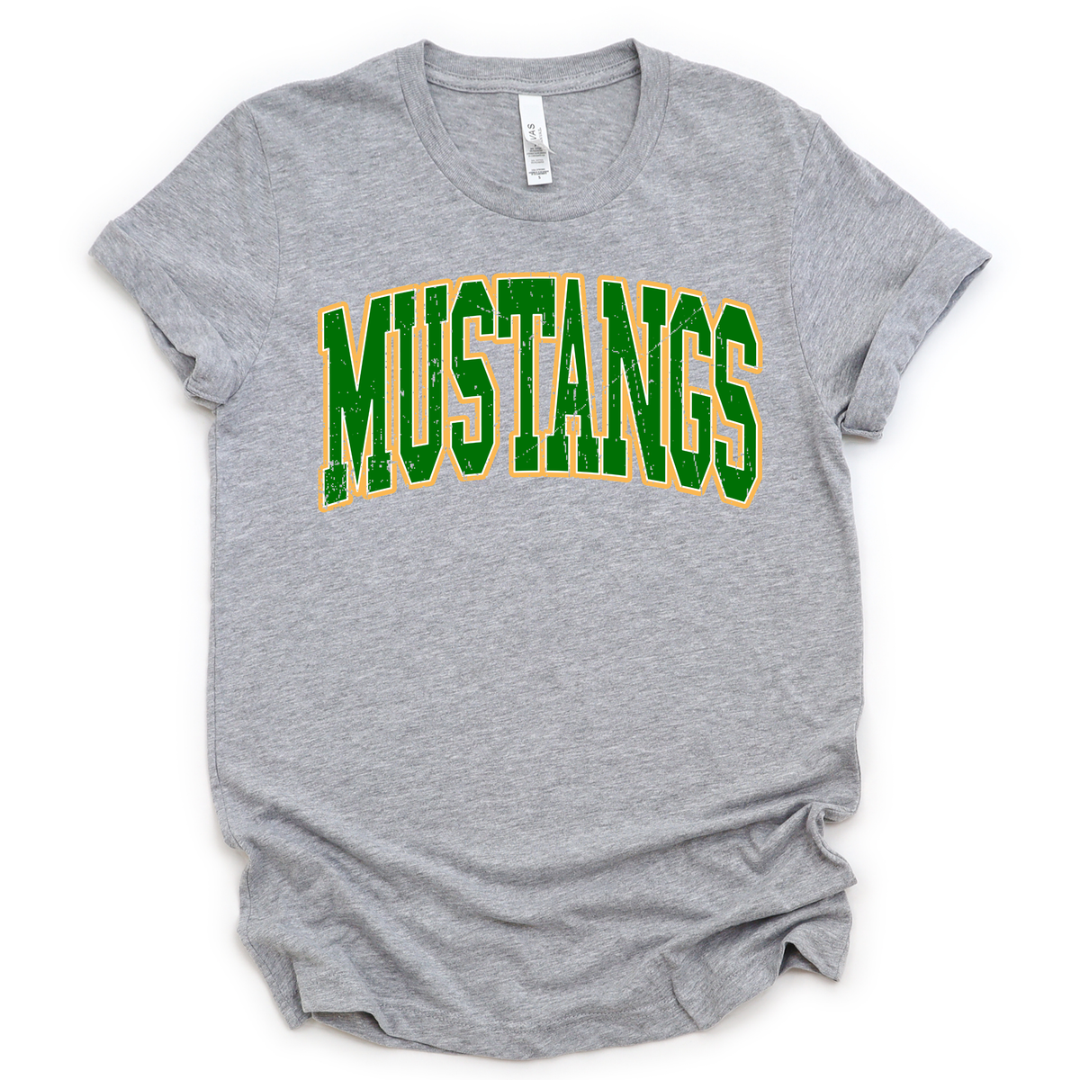 Mustang Arched Distressed T-shirt