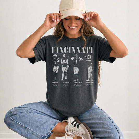 Cincinnati Players- Pepper Comfort Colors