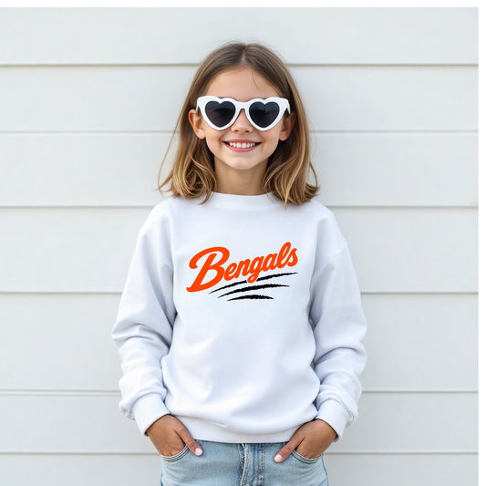Tiger Stripes-Youth White