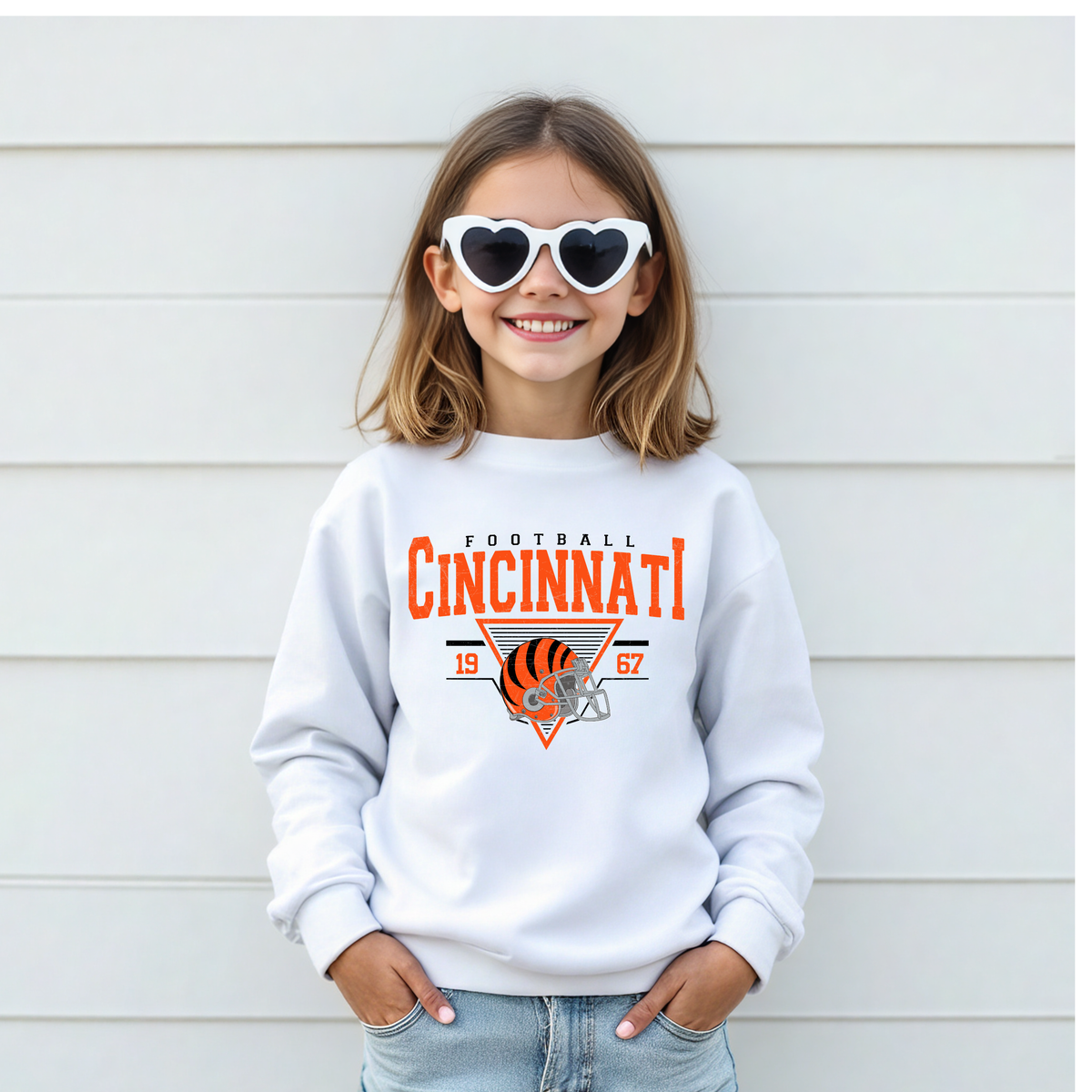 Cincinnati Vintage-Youth White