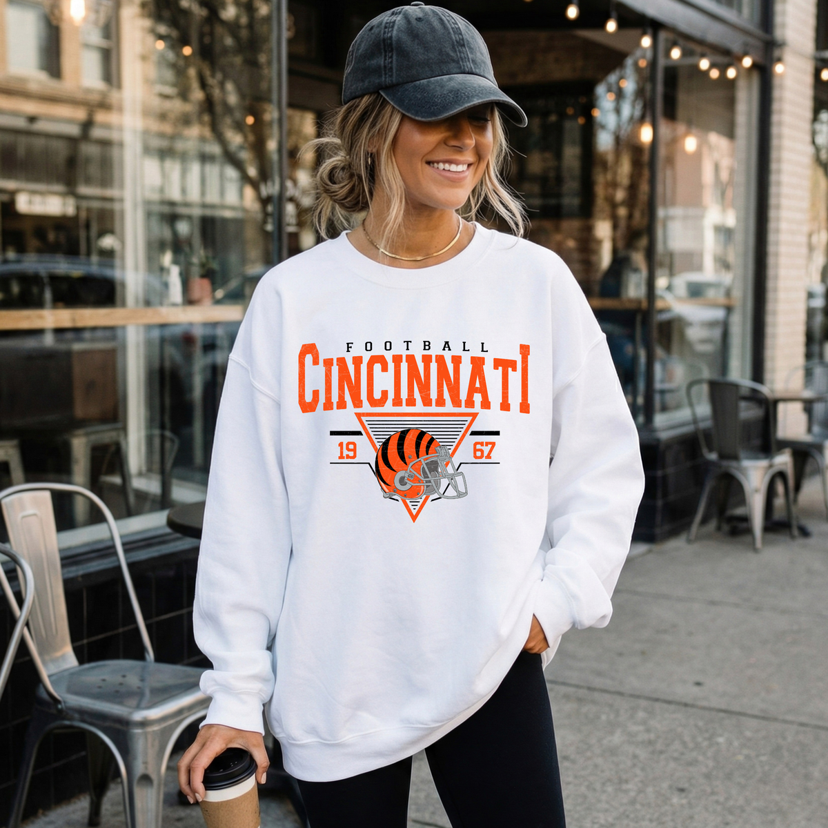 Cincinnati Vintage Helmet-White