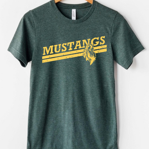 Forest Green Mustangs Distressed