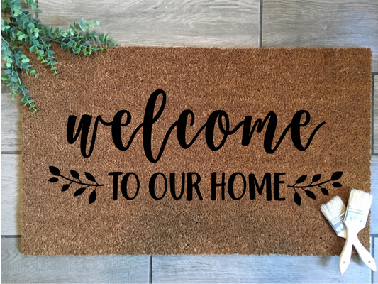 Welcome To Our Home Mat