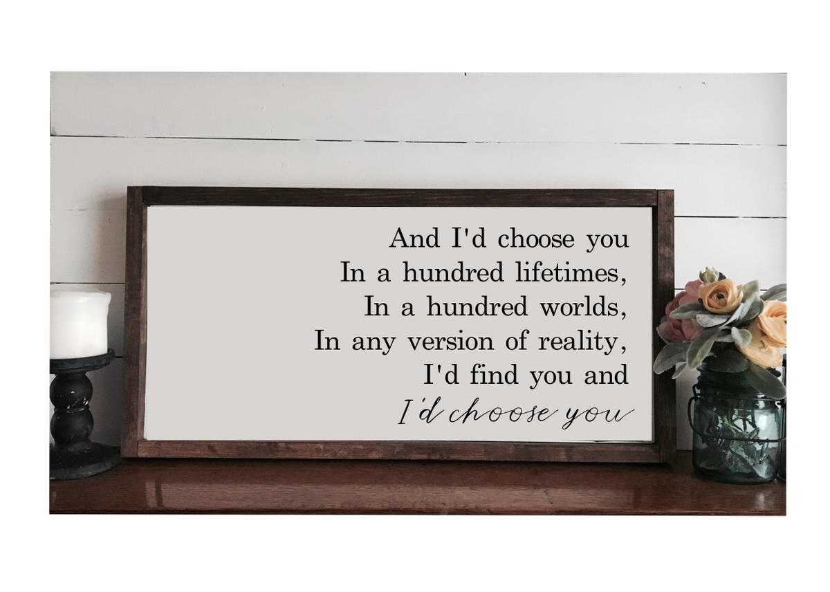 I'd choose you