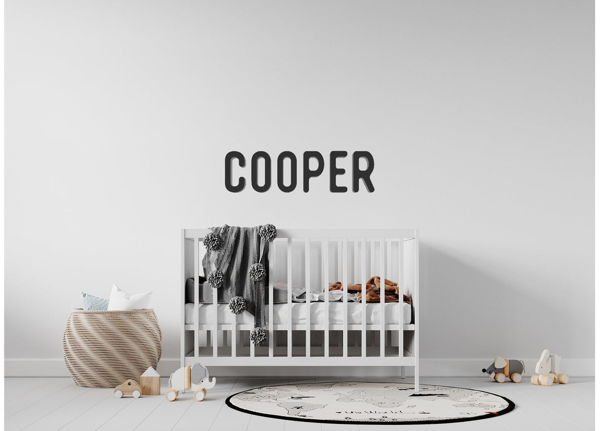 Boys name 3D cut out