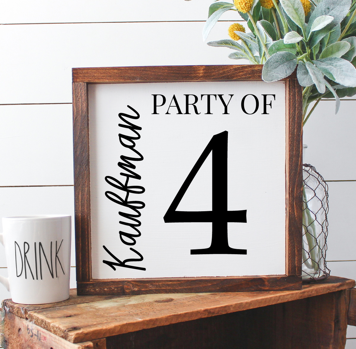 Family Number Sign