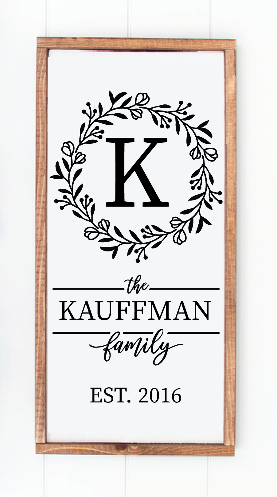 Monogram Wreath Large