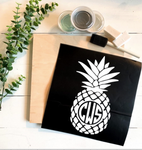 Diy Kit-Pineapple Monogram