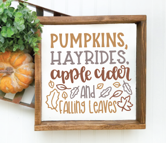 Pumpkins, Hayrides, Apple Cider and Falling Leaves