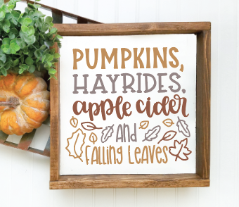 PUMPKINS, HAYRIDES, APPLE CIDER AND FALLING LEAVES