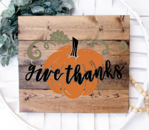 Give thanks pumpkin