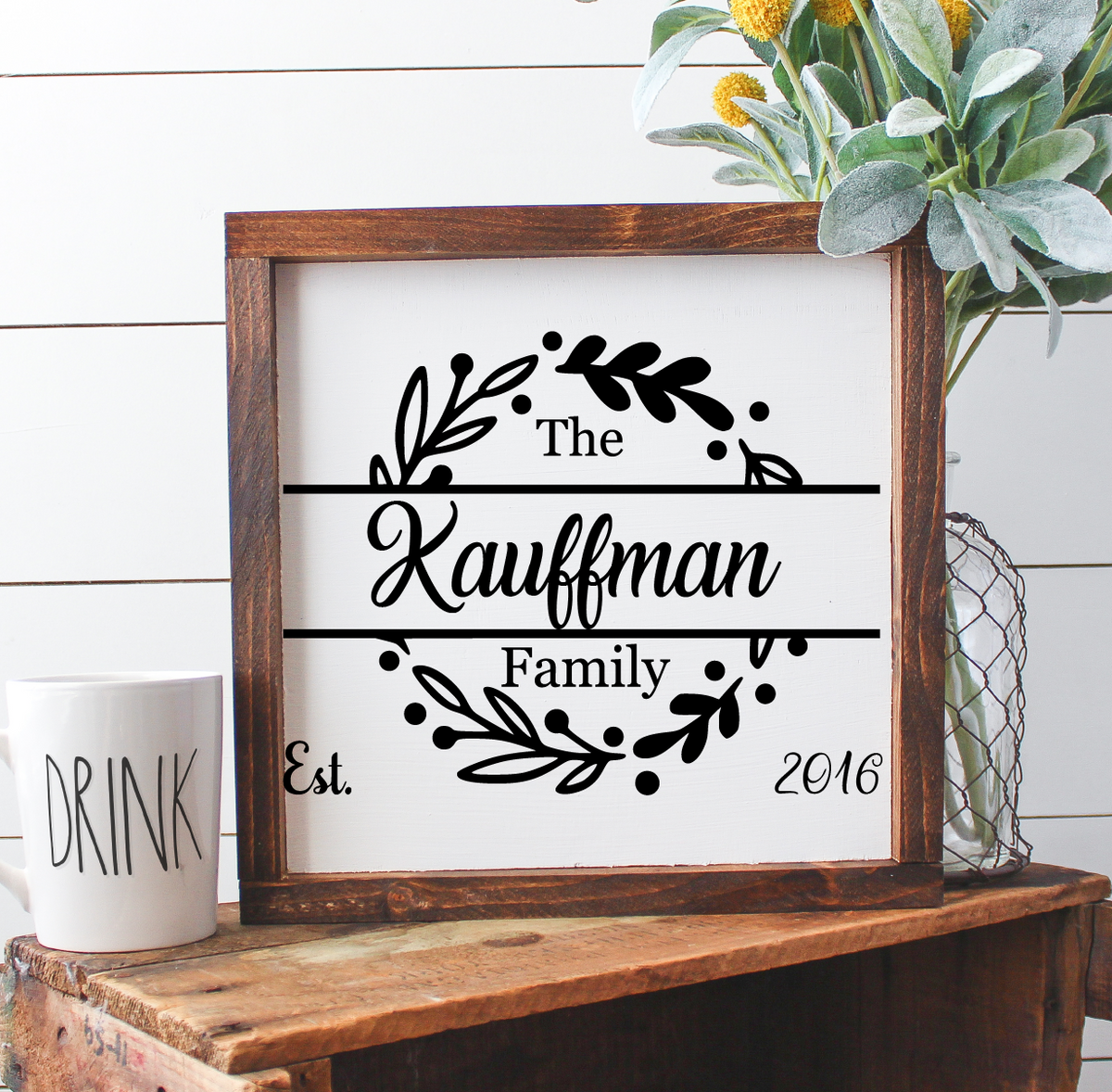 Family Name Wreath