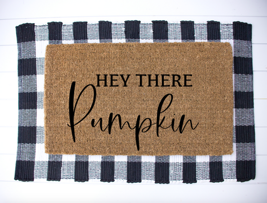Hey There Pumpkin Welcome Mat