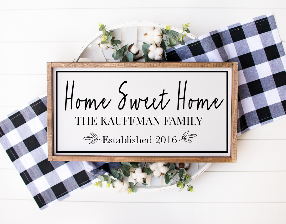 Home Sweet Home Family Name