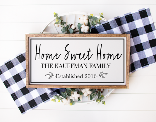 Home Sweet Home Family Name