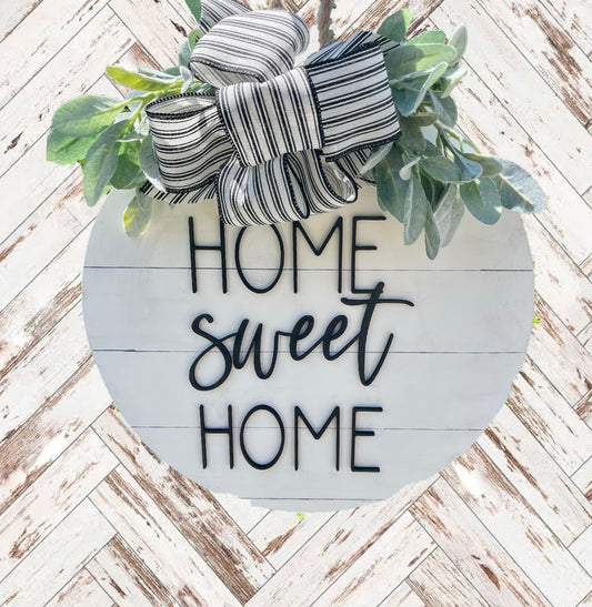 Home Sweet Home Shiplap Door Hanger