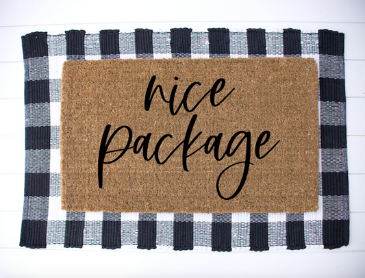 Nice Package Welcome Mat