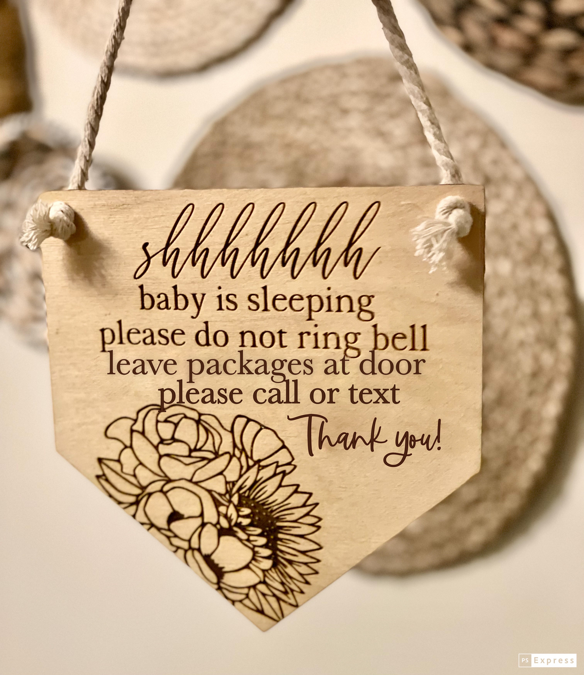 Custom Baby Sleeping sign