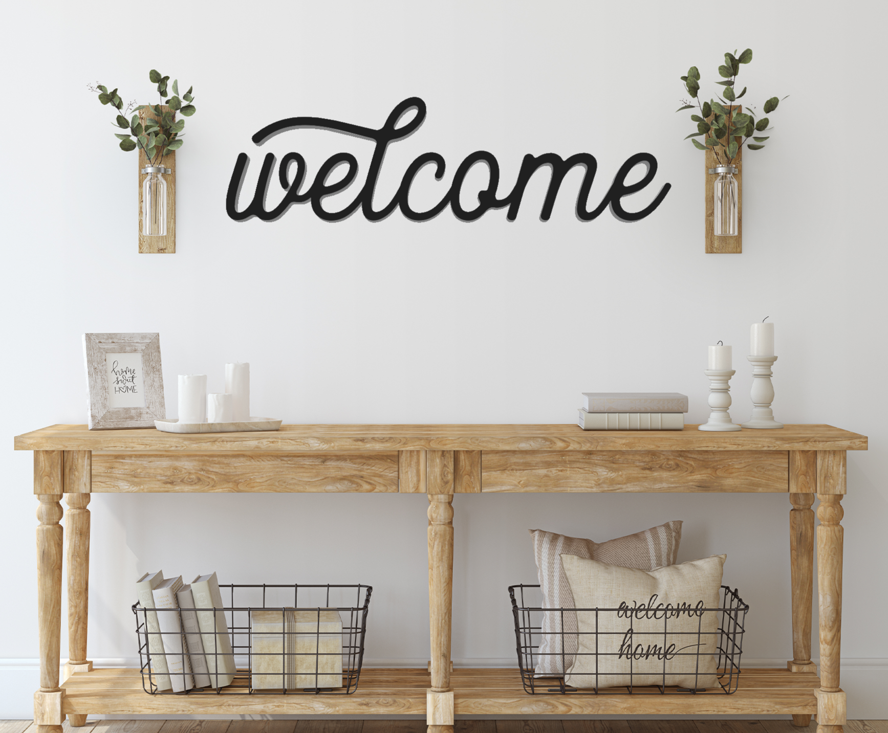 Welcome 3D cut out